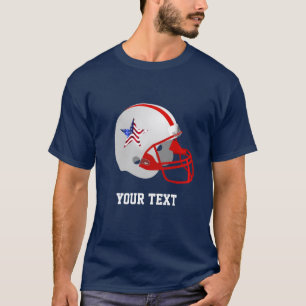 Camiseta Estrela Personalizada em Capacete de Futebol Ameri