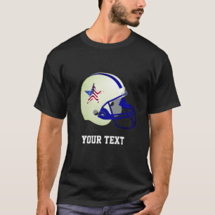 Camiseta Estrela Personalizada no Capacete de Futebol Ameri