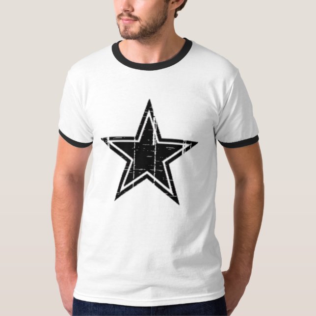 Camiseta Estrela preta (Frente)