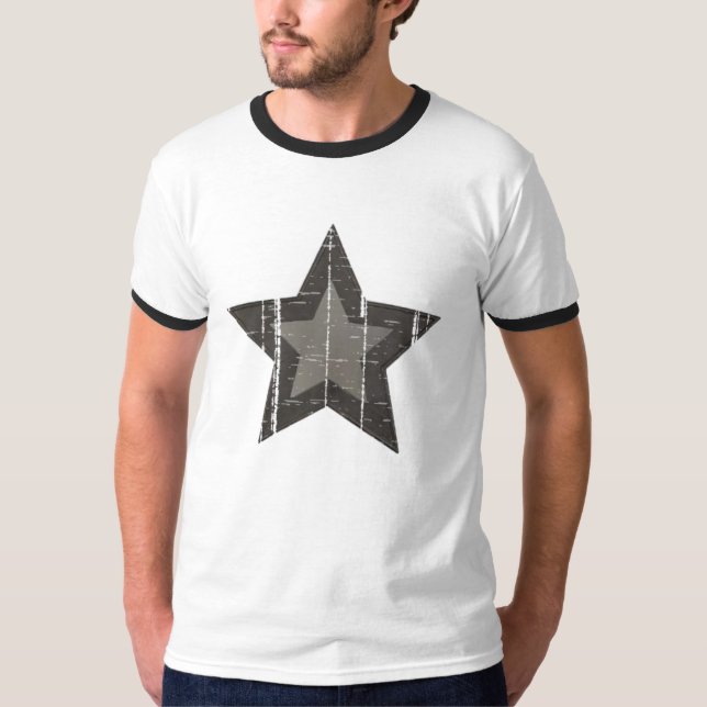 Camiseta Estrela preta 2 (Frente)