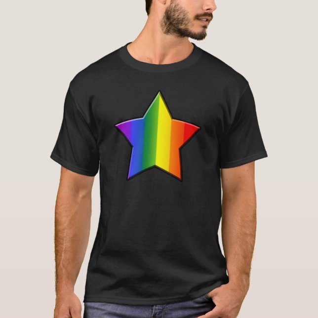 Camiseta Estrela super de LGBT (Frente)