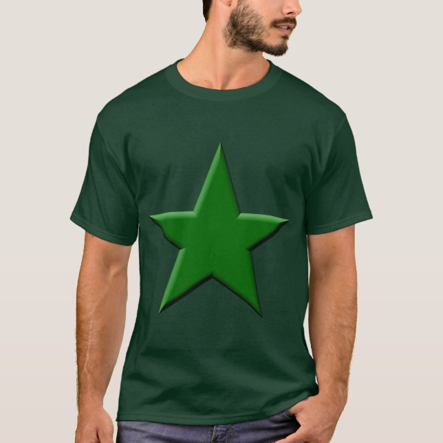 Camiseta Estrela - Verde Escuro (Frente)