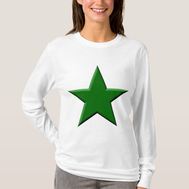 Camiseta Estrela - Verde Escuro (Frente)