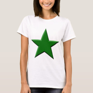 Camiseta Estrela - verde escuro