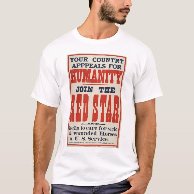 Camiseta Estrela Vermelha - 1918 (Frente)