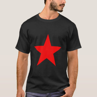 Camiseta Estrela Vermelha Colorida em Várias Cores