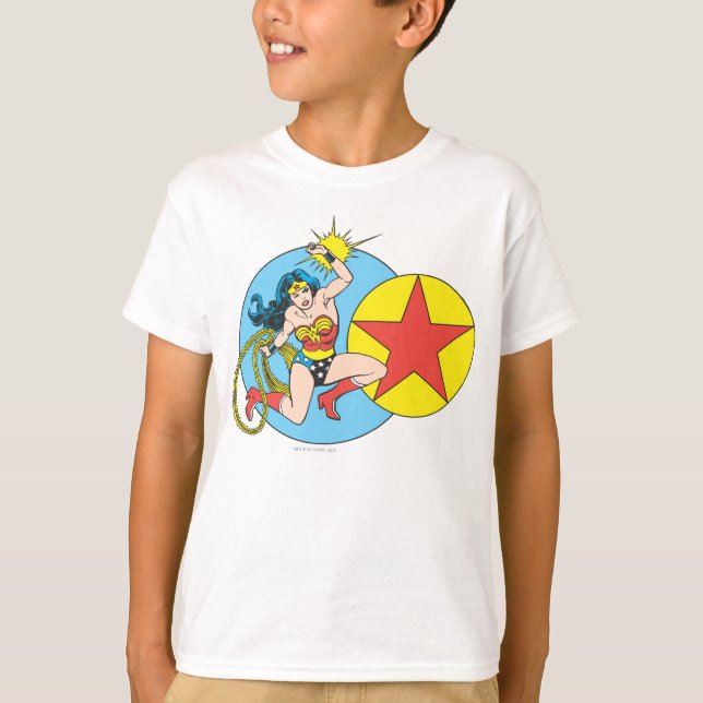 Camiseta Estrela Vermelha da Mulher Maravilha (Frente)