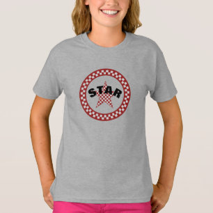 Camiseta Estrela Vermelha de Verão