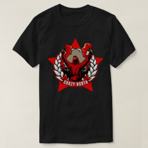 Camiseta Estrela Vermelha Louca do Norte