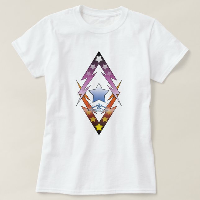 Camiseta Estrelas Branqueadoras (Frente do Design)