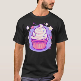 Camiseta Estrelas Celestiais de Pastel Caiai cupcake