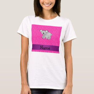 Camiseta Estrelas conhecidas personalizadas do rosa do urso