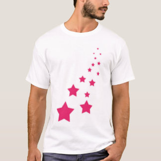 Camiseta Estrelas cor-de-rosa