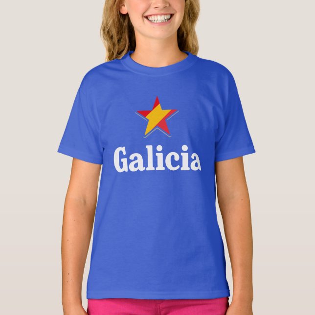 Camiseta Estrelas da Espanha - Galiza (Frente)