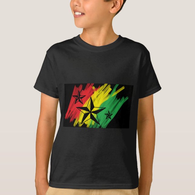 Camiseta estrelas da reggae (Frente)