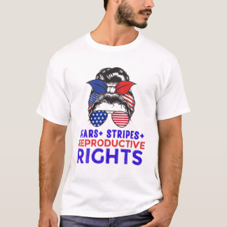 Camiseta Estrelas de Bandeira Americanas Mensageiras Strips