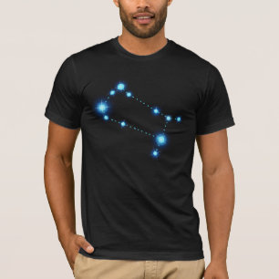 Camiseta Estrelas de constelação Gemini Zodiac