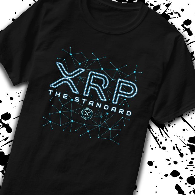 Camiseta Estrelas de Criptomoeda de Criptografia XRP da Cad (Criador carregado)