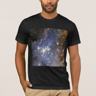 Camiseta Estrelas de Diamante no Espaço Hubble na Nebulosa