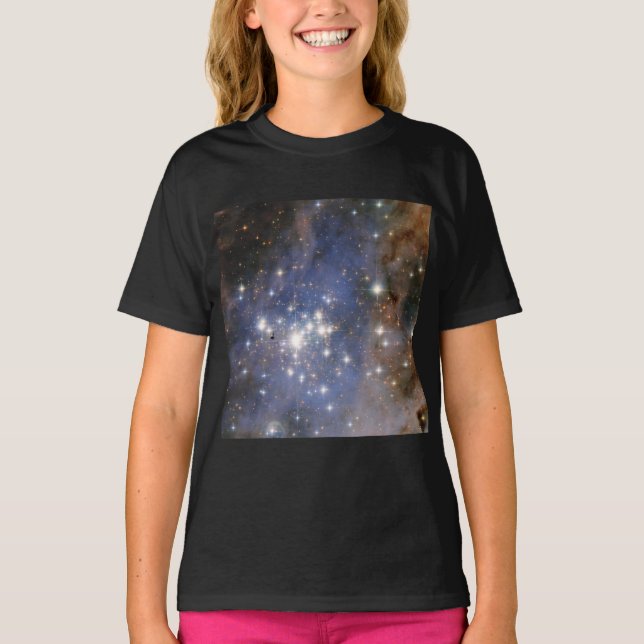 Camiseta Estrelas de Diamante no Espaço Hubble na Nebulosa  (Frente)