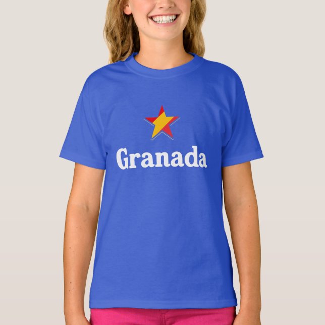 Camiseta Estrelas de Espanha - Granada (Frente)