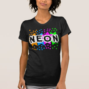 Camiseta ESTRELAS DE NÉON RETROS dos anos 80 do TIGRE de