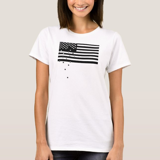 Camiseta Estrelas de queda - que as produções do rebanho (Frente)