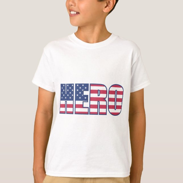 Camiseta Estrelas de Sinalizador Heroamericanas Strips Verm (Frente)