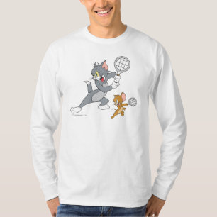 Camiseta Estrelas de tênis 1 de Tom e de Jerry