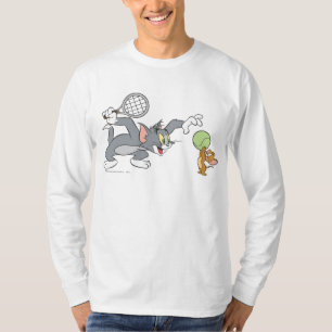 Camiseta Estrelas de tênis 2 de Tom e de Jerry