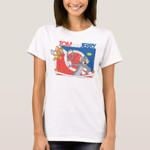Camiseta Estrelas de tênis 4 de Tom e de Jerry