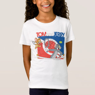 Camiseta Estrelas de tênis 4 de Tom e de Jerry