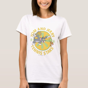 Camiseta Estrelas de tênis 5 de Tom e de Jerry