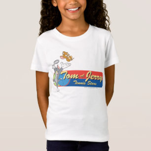 Camiseta Estrelas de tênis 6 de Tom e de Jerry