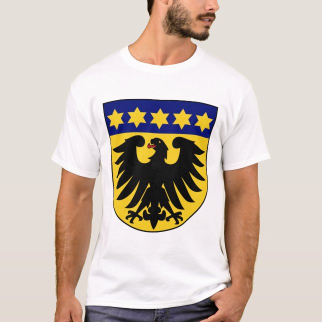 Camiseta Estrelas de Wappen do alemão (Frente)