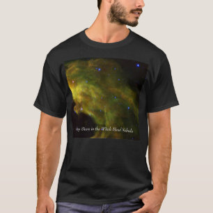 Camiseta Estrelas do bebê na nebulosa da cabeça da bruxa