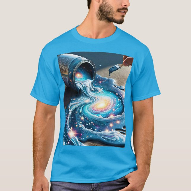 Camiseta Estrelas do Espaço de Pintura Fantasy (Frente)