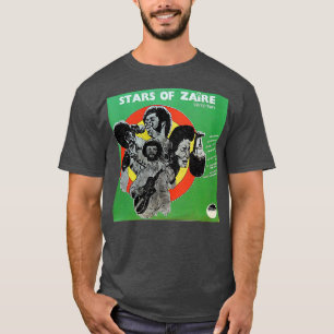 Camiseta Estrelas Do Zaire FadedStyle African Vinyl Record 