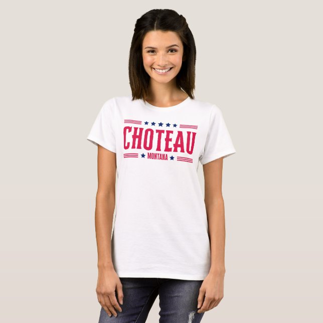 Camiseta Estrelas e faixas de CHOTEAU MONTANA (Frente Completa)