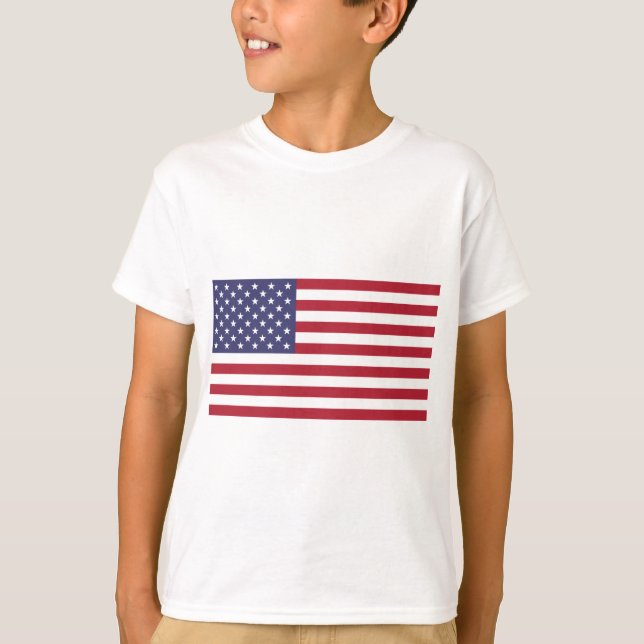 Camiseta Estrelas e faixas dos EUA (Frente)
