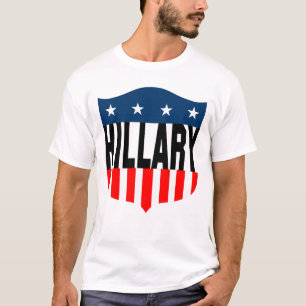 Camiseta estrelas e listras de pinhão da Hilary