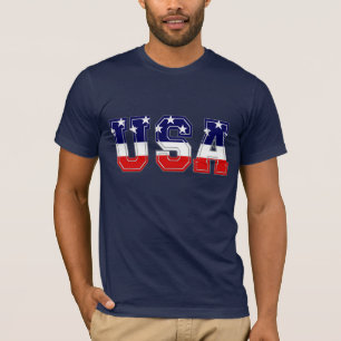Camiseta Estrelas e Listras Patrióticas EUA
