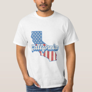 Camiseta Estrelas e Stripes da Califórnia