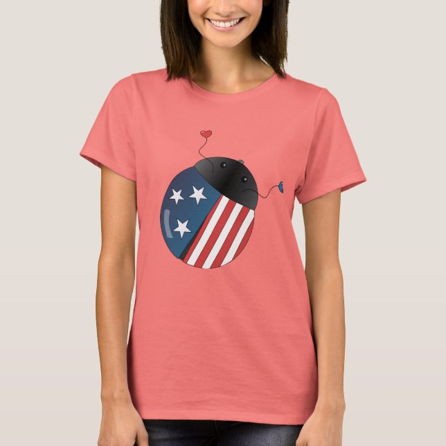 Camiseta Estrelas e Stripes Ladybug (Frente)