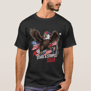 Camiseta Estrelas e Stripes Soar - Águia Balda Patriótica 4