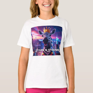 Camiseta Estrelas E Stripes Zebra Zanzibar