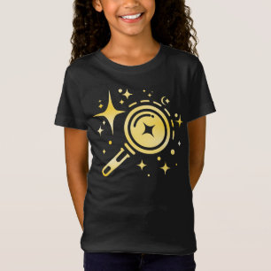 Camiseta Estrelas emblem Sparkle AI, farol da era digital