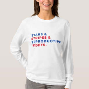 Camiseta Estrelas Grevem Direitos Reprodutivos 4 De Julho P