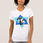 Camiseta Estrelas judaicas do gato<br><div class="desc"></div>