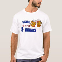 Estrelas Listras & Drinks Engraçado Patriótico 4 d